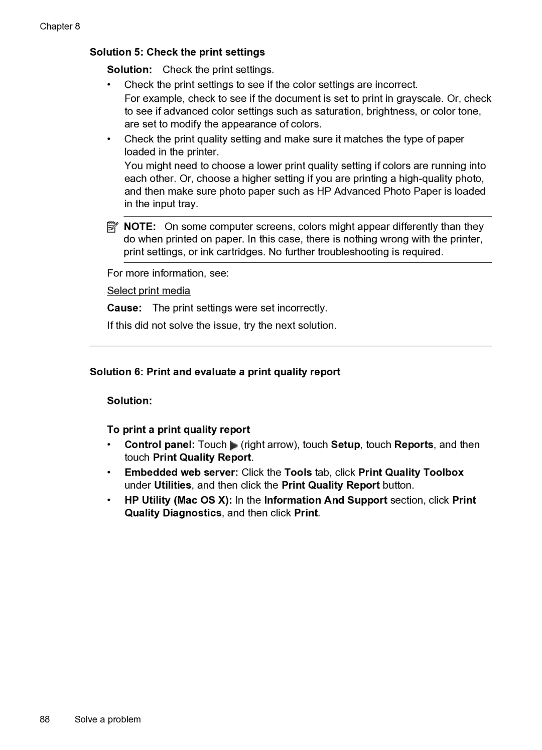 HP 6600 e- CZ155A#B1H manual Solution 5 Check the print settings 