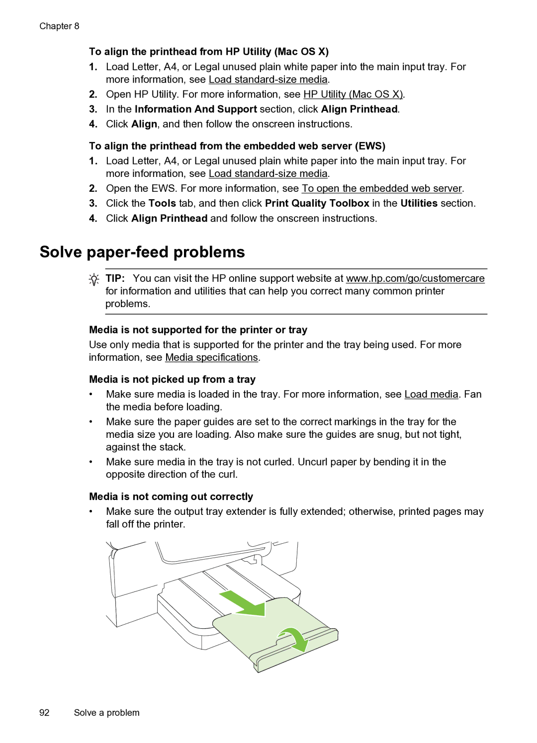 HP 6600 e- CZ155A#B1H manual Solve paper-feed problems 