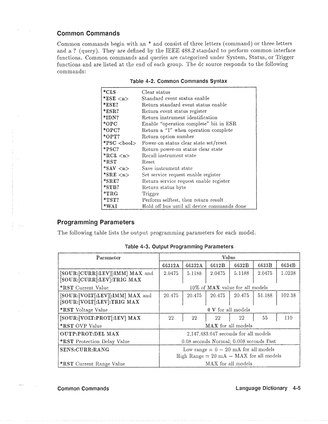 HP 6633B, 6612B, 6632B, 6634B manual 