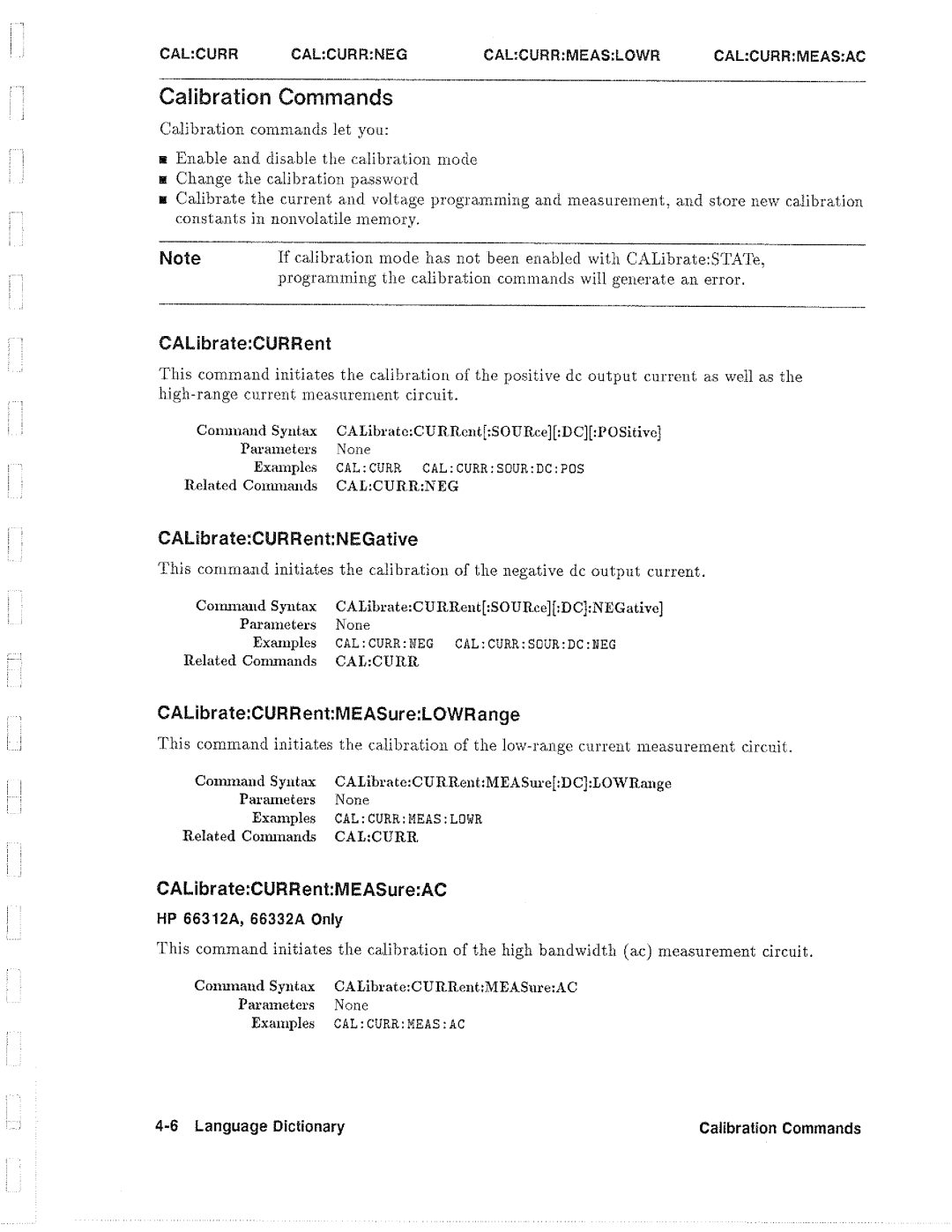 HP 6632B, 6612B, 6633B, 6634B manual 