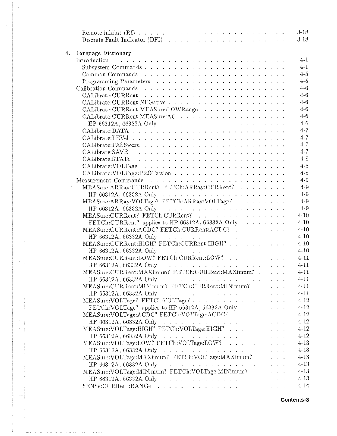 HP 6633B, 6612B, 6632B, 6634B manual 