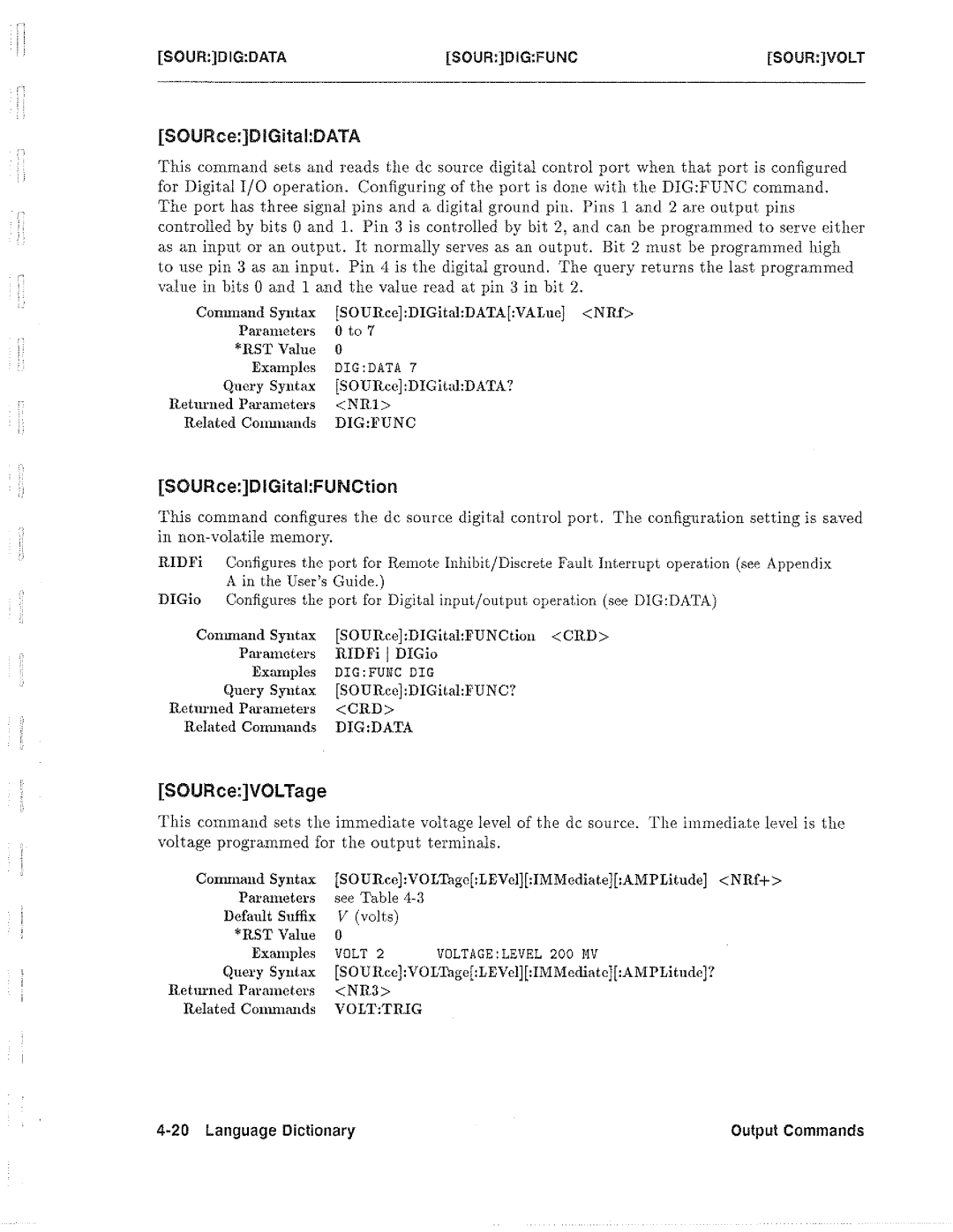 HP 6632B, 6612B, 6633B, 6634B manual 