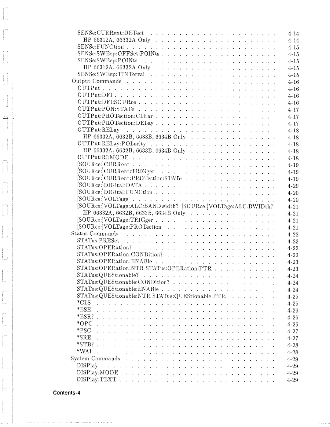 HP 6632B, 6612B, 6633B, 6634B manual 