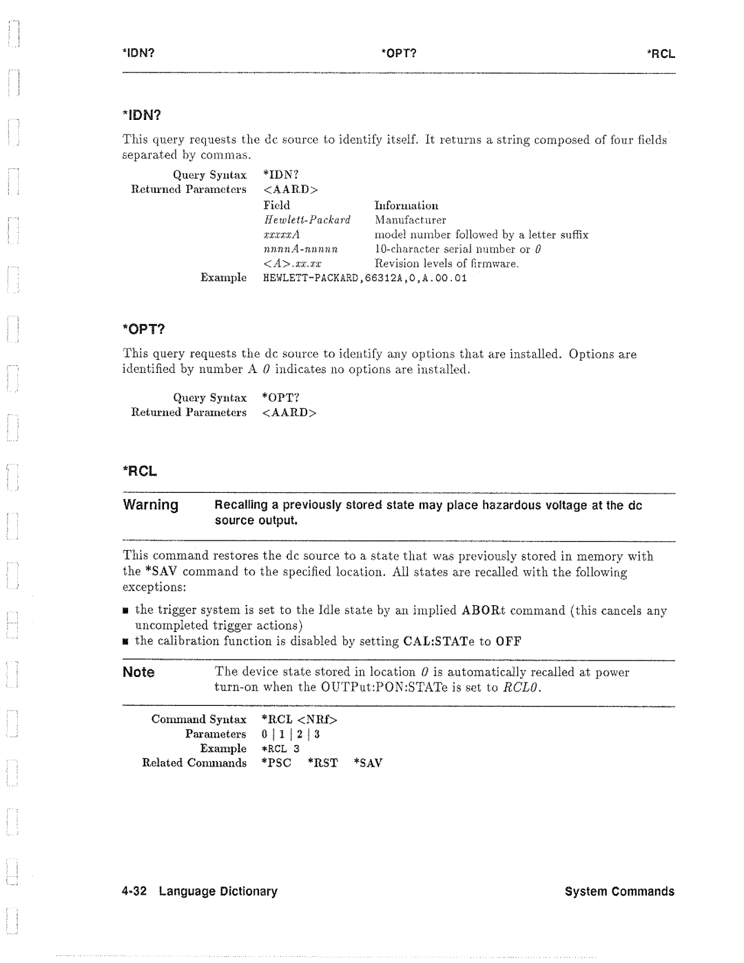 HP 6612B, 6633B, 6632B, 6634B manual 