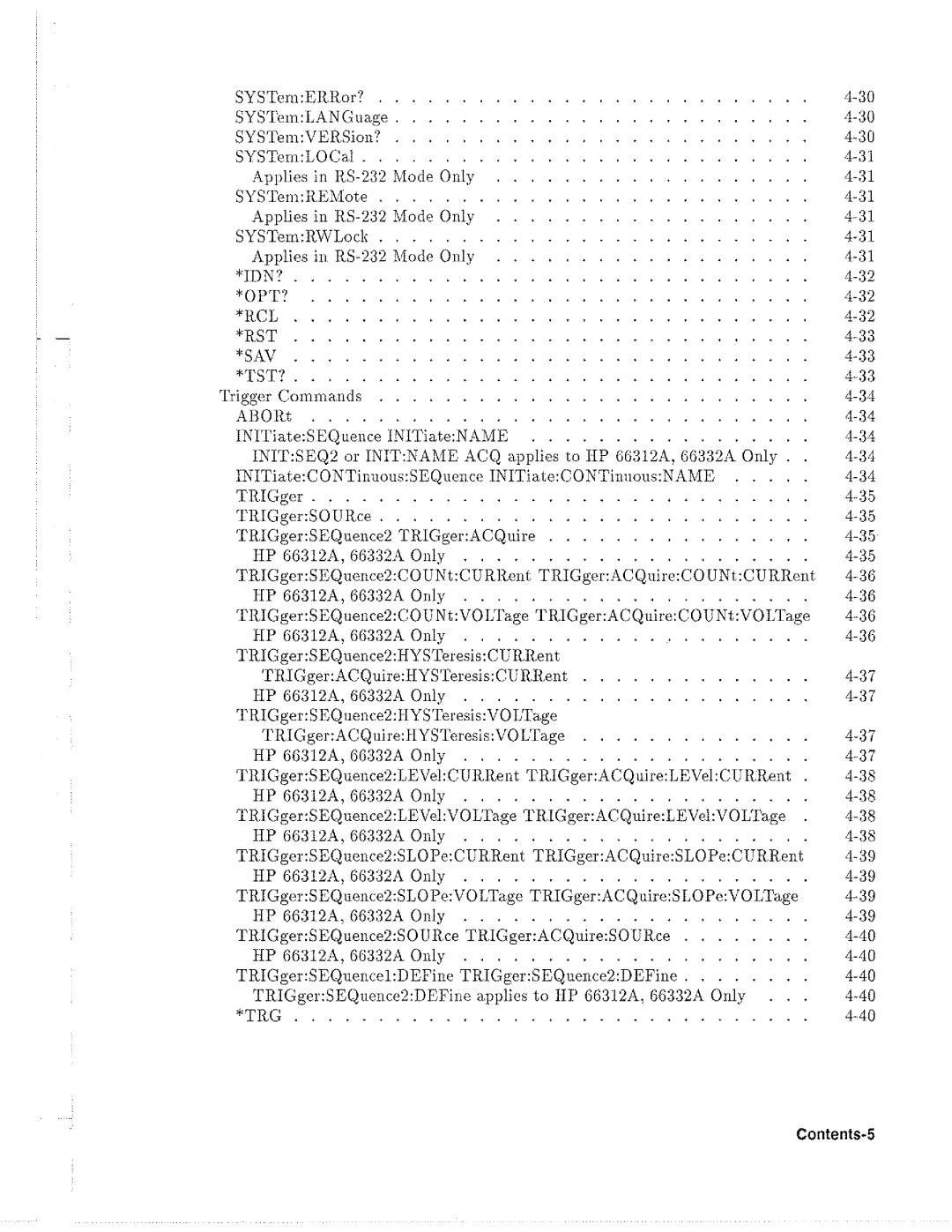 HP 6634B, 6612B, 6633B, 6632B manual 