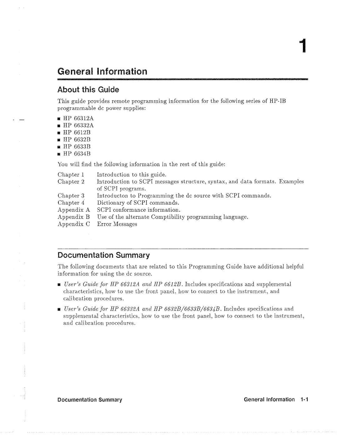 HP 6633B, 6612B, 6632B, 6634B manual 