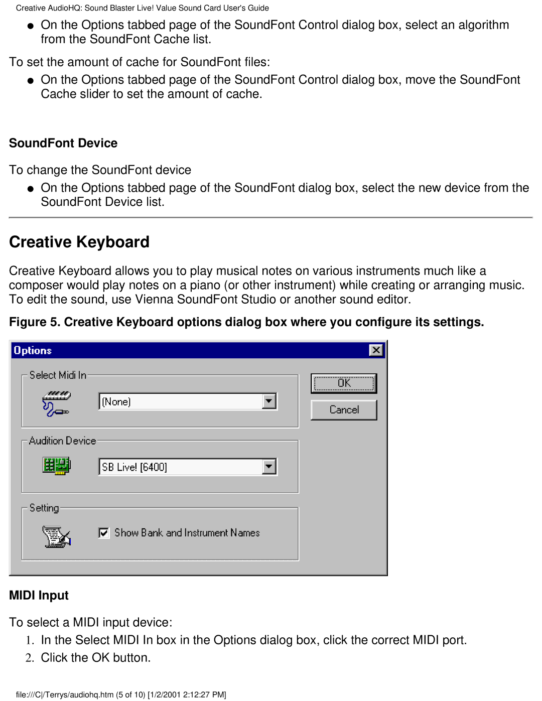 HP 9795c (US/CAN), 6619 (AP), 6618 (AP), 8772c (US/CAN), 8770c (US/CAN), 9790c (US/CAN) Creative Keyboard, SoundFont Device 