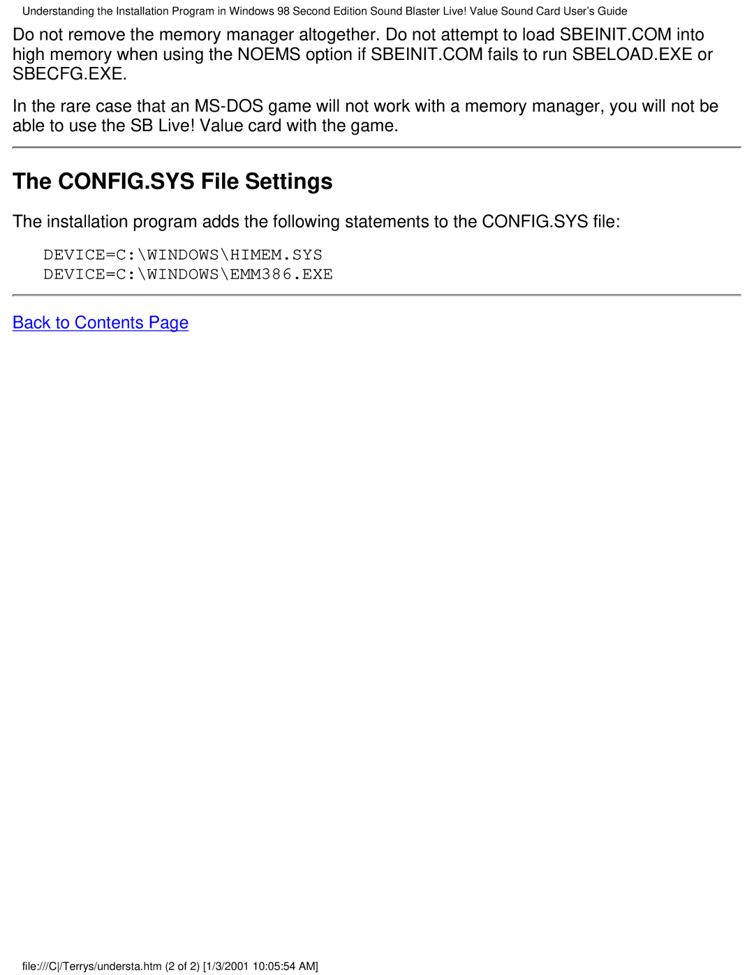 HP 9790c (US/CAN), 6619 (AP), 6618 (AP), 8772c (US/CAN), 8770c (US/CAN), 9795c (US/CAN) CONFIG.SYS File Settings, Sbecfg.Exe 