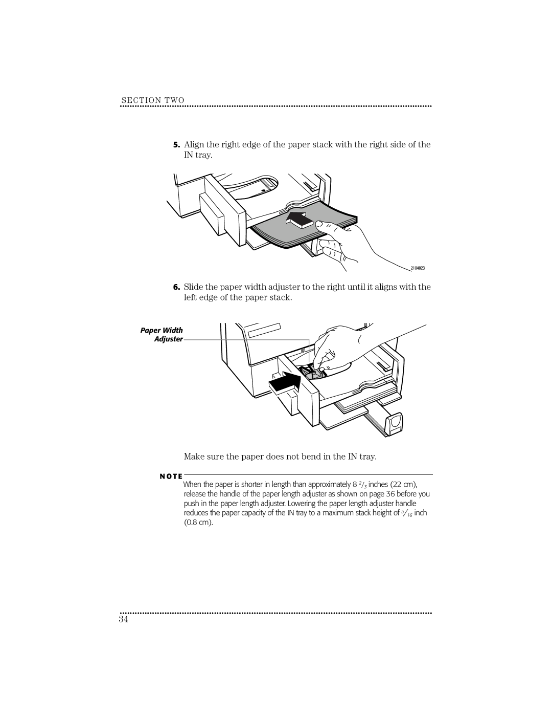 HP 670C manual Make sure the paper does not bend in the in tray 