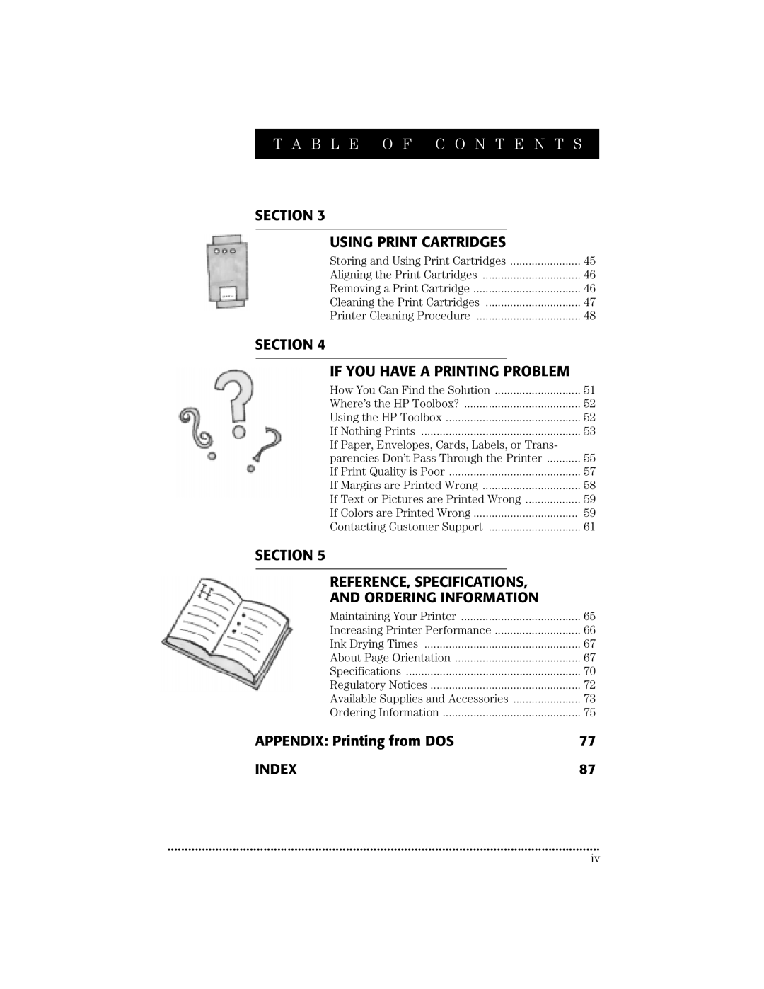 HP 670C manual Index 