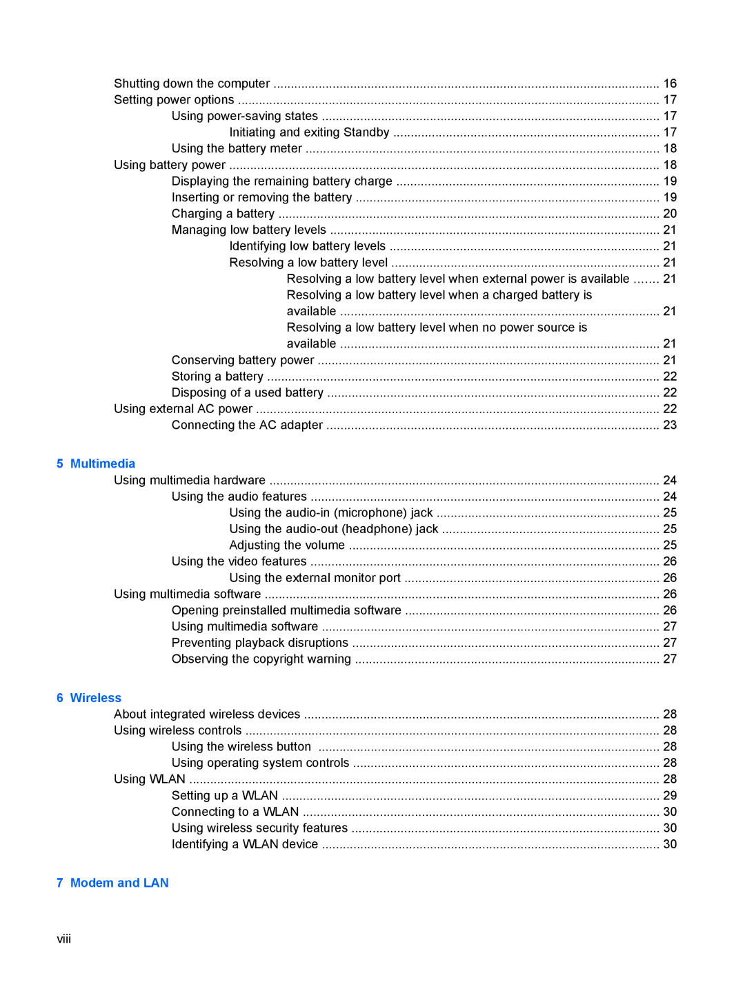 HP 6720t Mobile manual Multimedia 