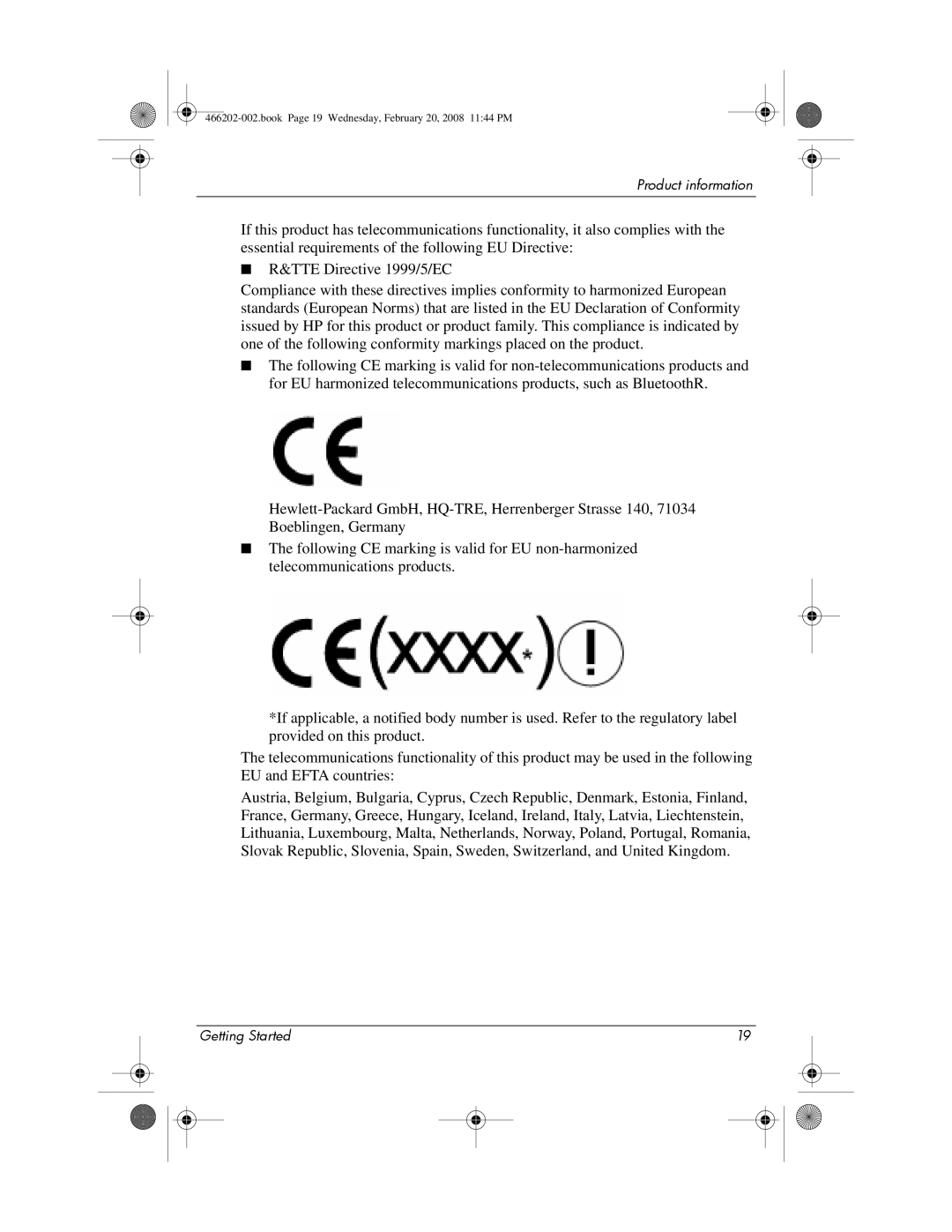 HP 6720t Mobile manual Book Page 19 Wednesday, February 20, 2008 1144 PM 