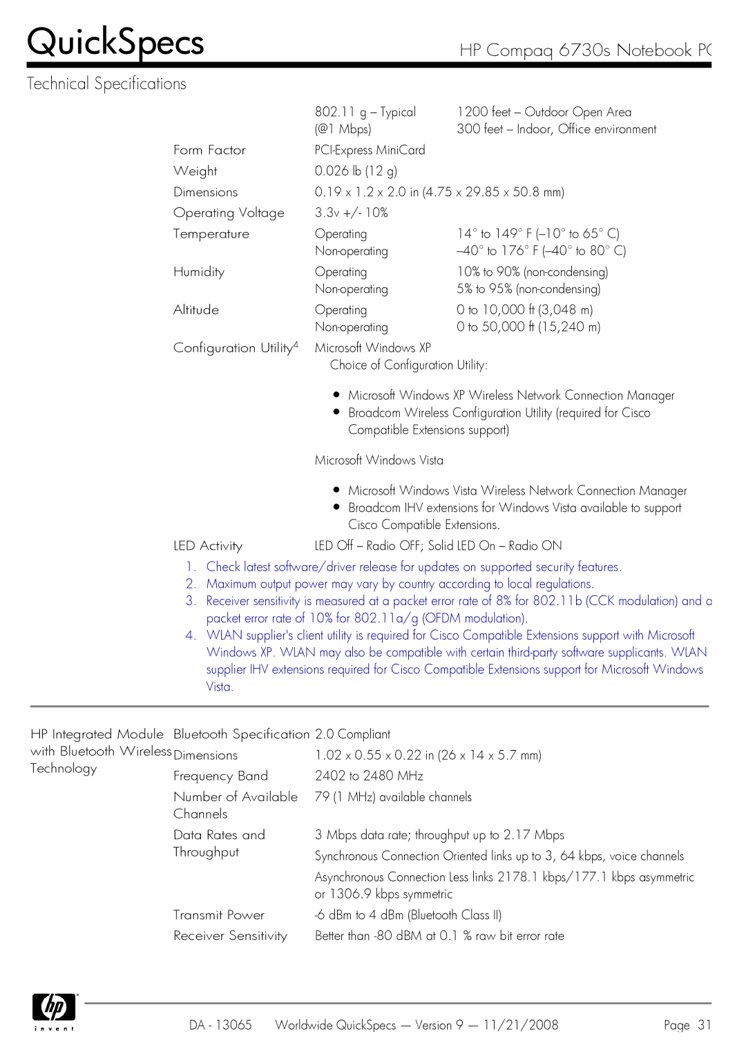 HP 6730s manual Or 1306.9 kbps symmetric 