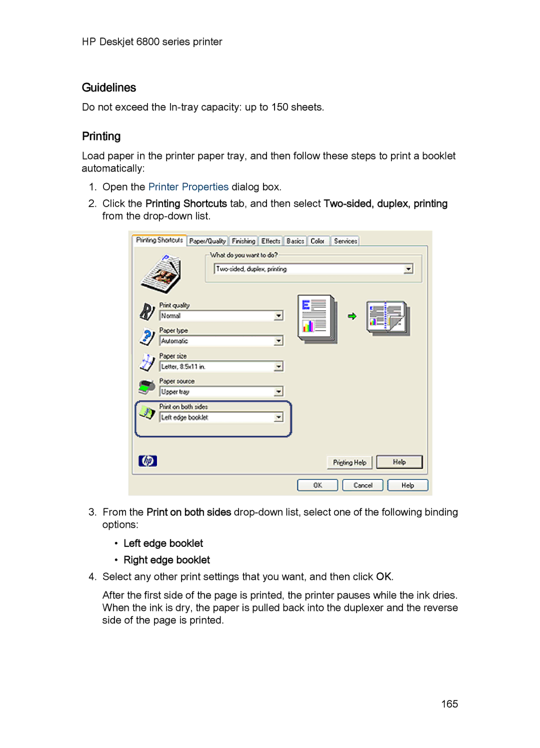 HP 6800 manual Guidelines 