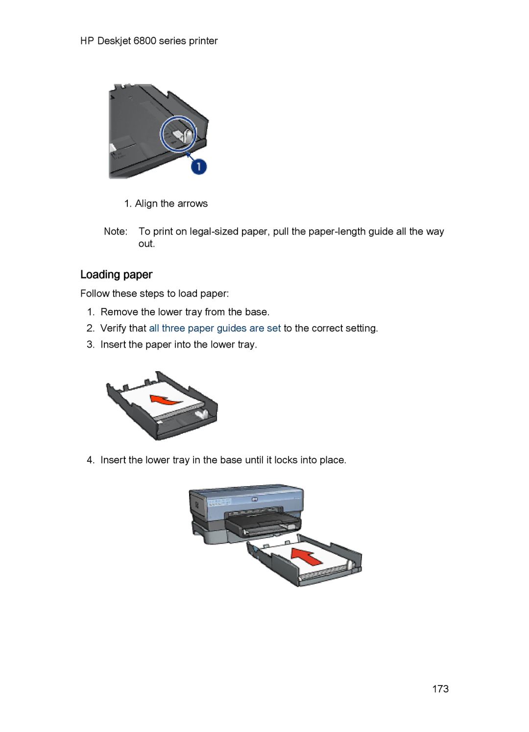 HP 6800 manual Loading paper 