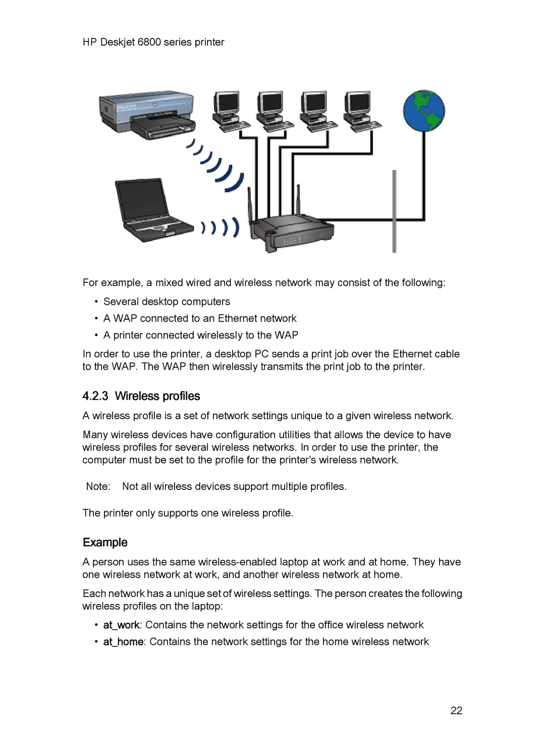 HP 6800 manual Example 