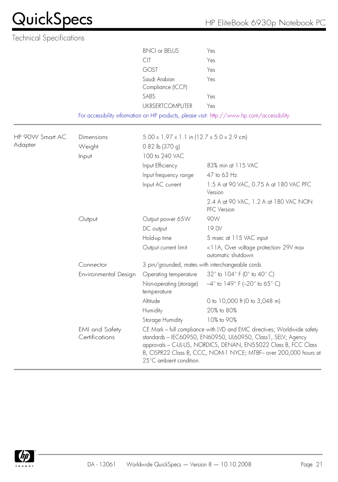 HP 6930p manual Cit, Gost, Sabs, Ukrsertcomputer 