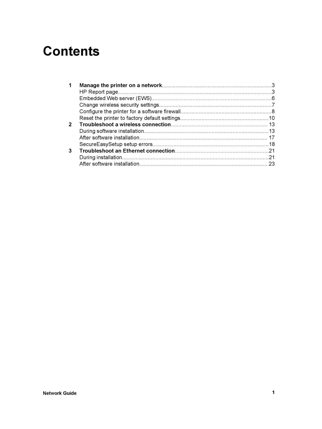 HP 6980 manual Contents 