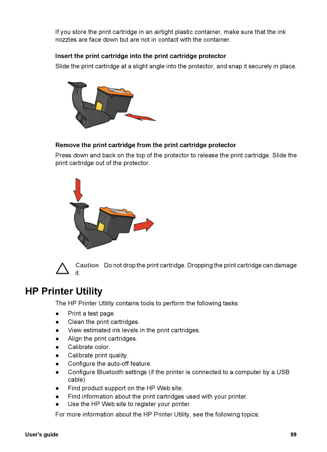 HP 6980 manual HP Printer Utility 