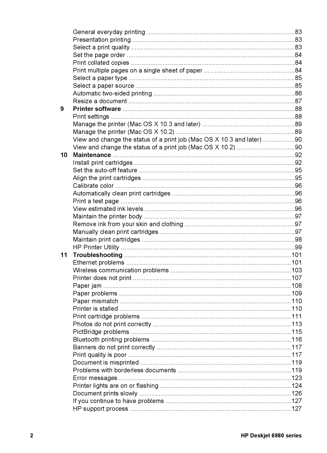 HP 6980 manual Ethernet problems 