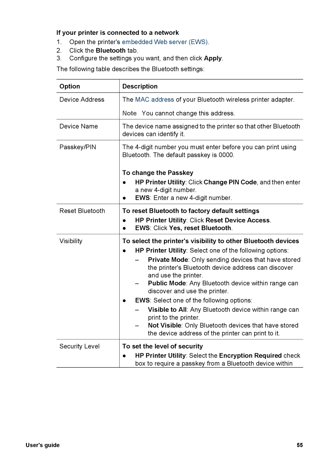 HP 6980 manual If your printer is connected to a network, Option 