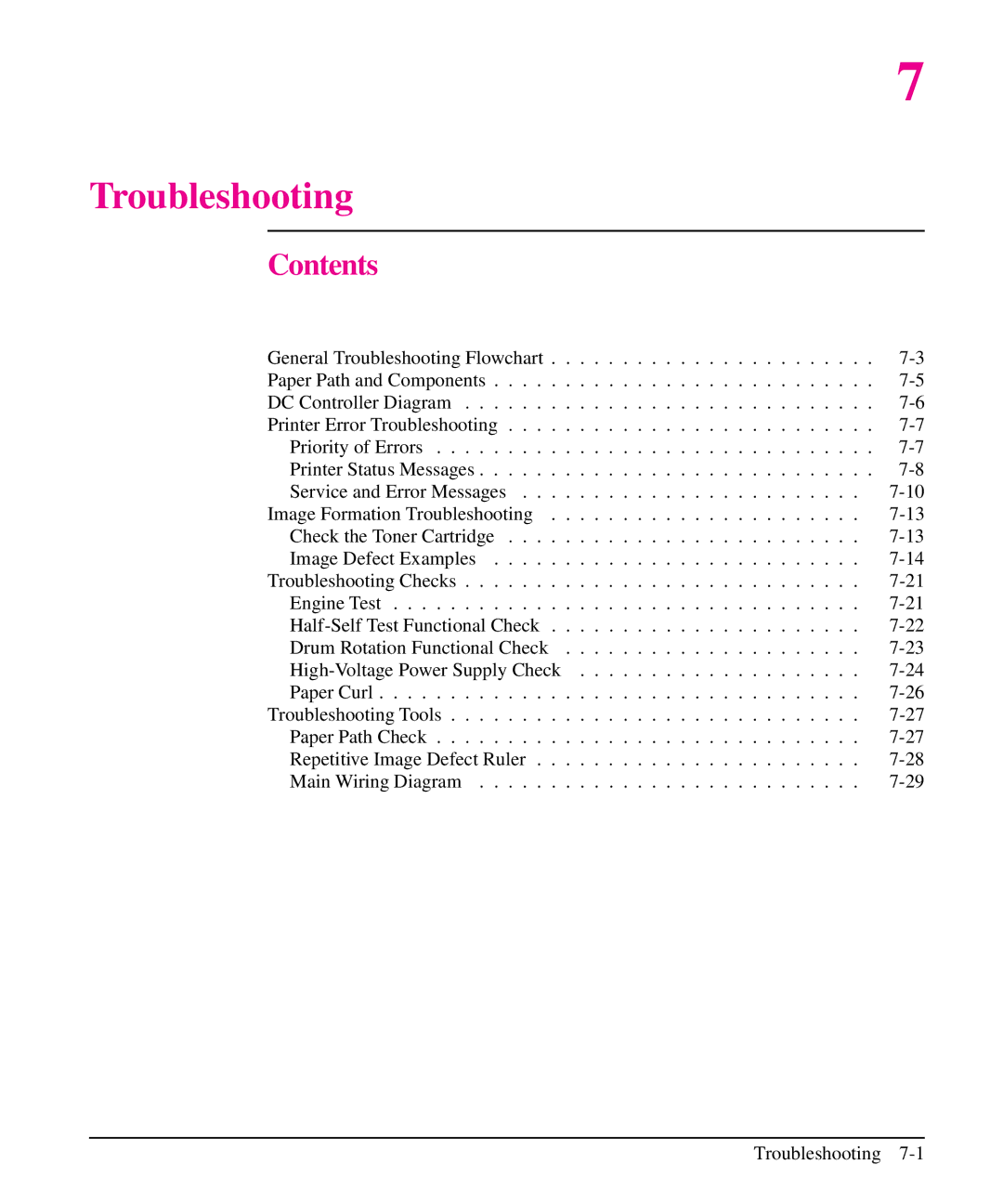 HP 6L, 5L manual Troubleshooting 