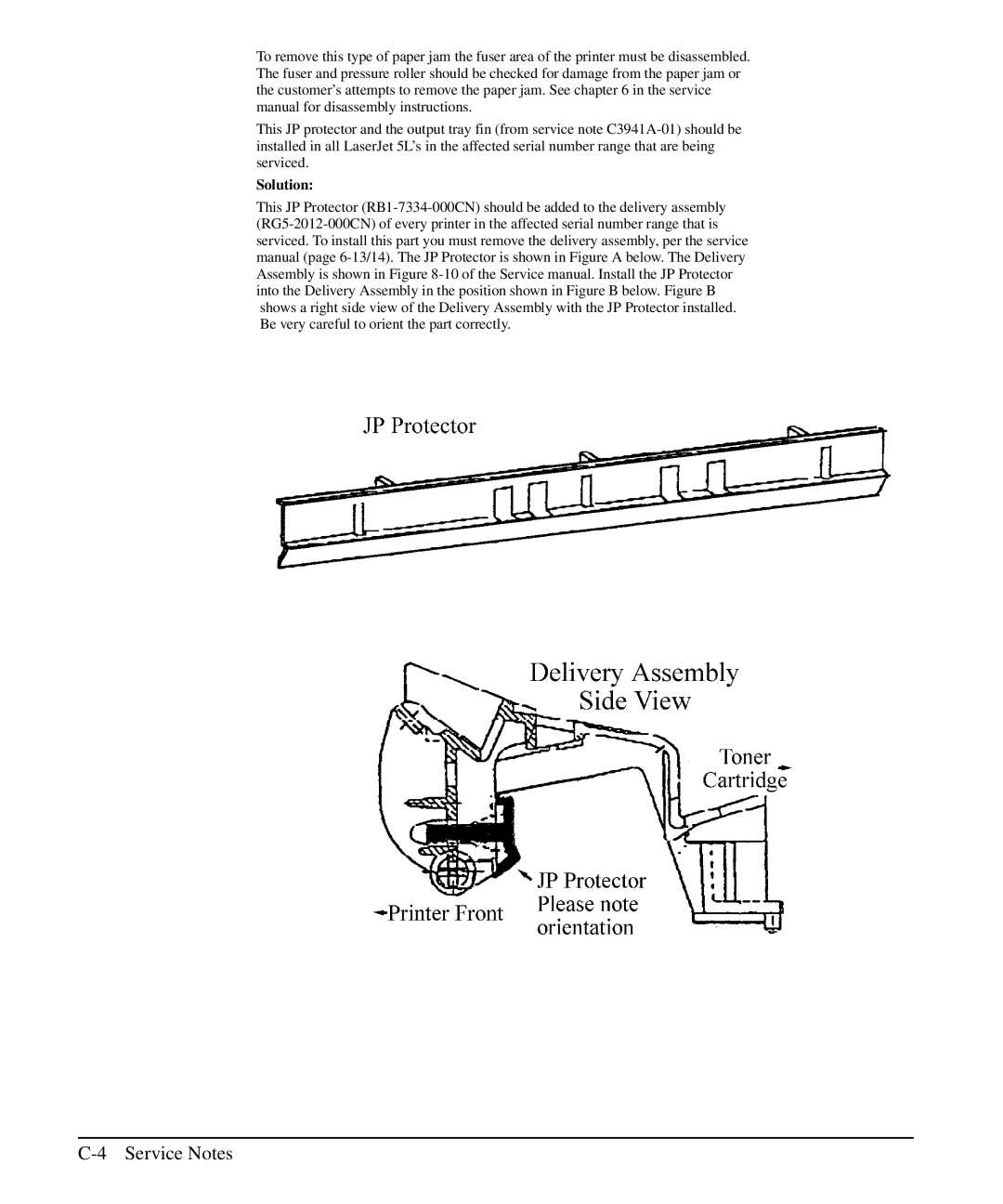 HP 5L, 6L manual Service Notes 