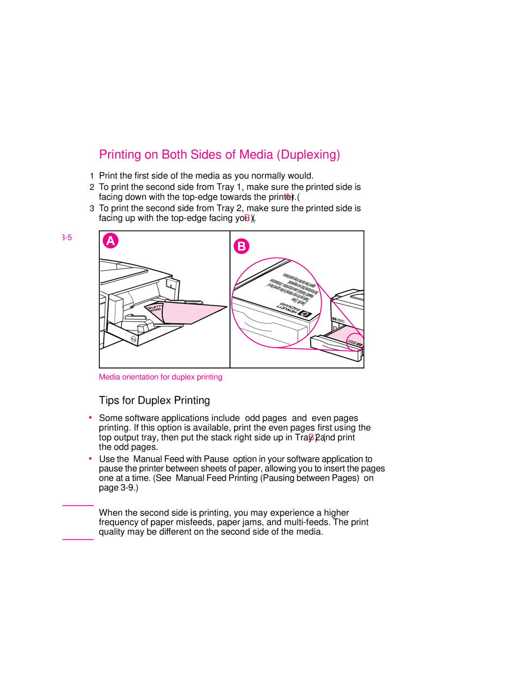 HP 6p, 6MP manual Printing on Both Sides of Media Duplexing, Tips for Duplex Printing 