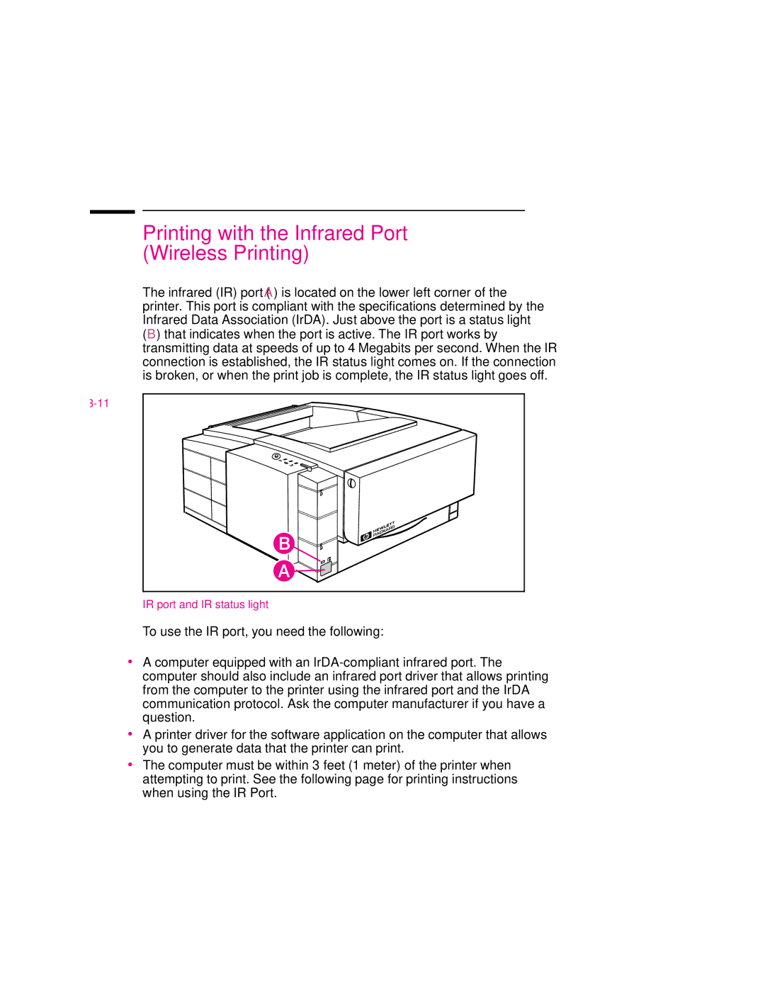 HP 6p, 6MP manual Printing with the Infrared Port Wireless Printing 