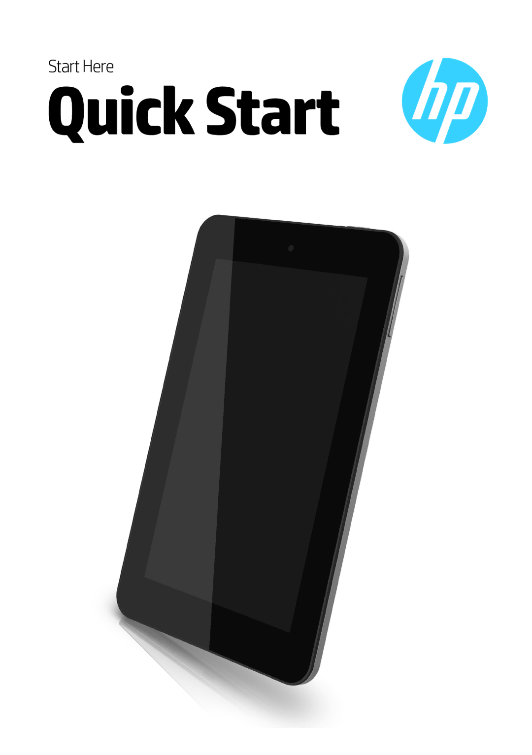 HP 7 - 2801 manual Quick Start, Start Here 