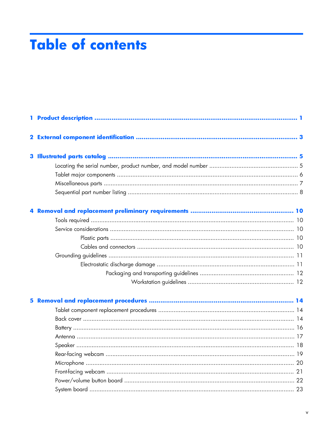 HP 7 Plus 1301, 7 Plus 1302us manual Table of contents 