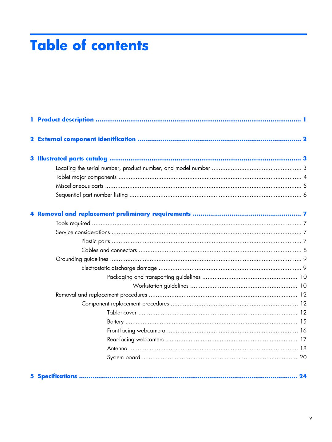 HP 7 Plus 4200ca, 7 Plus 4200us manual Table of contents 