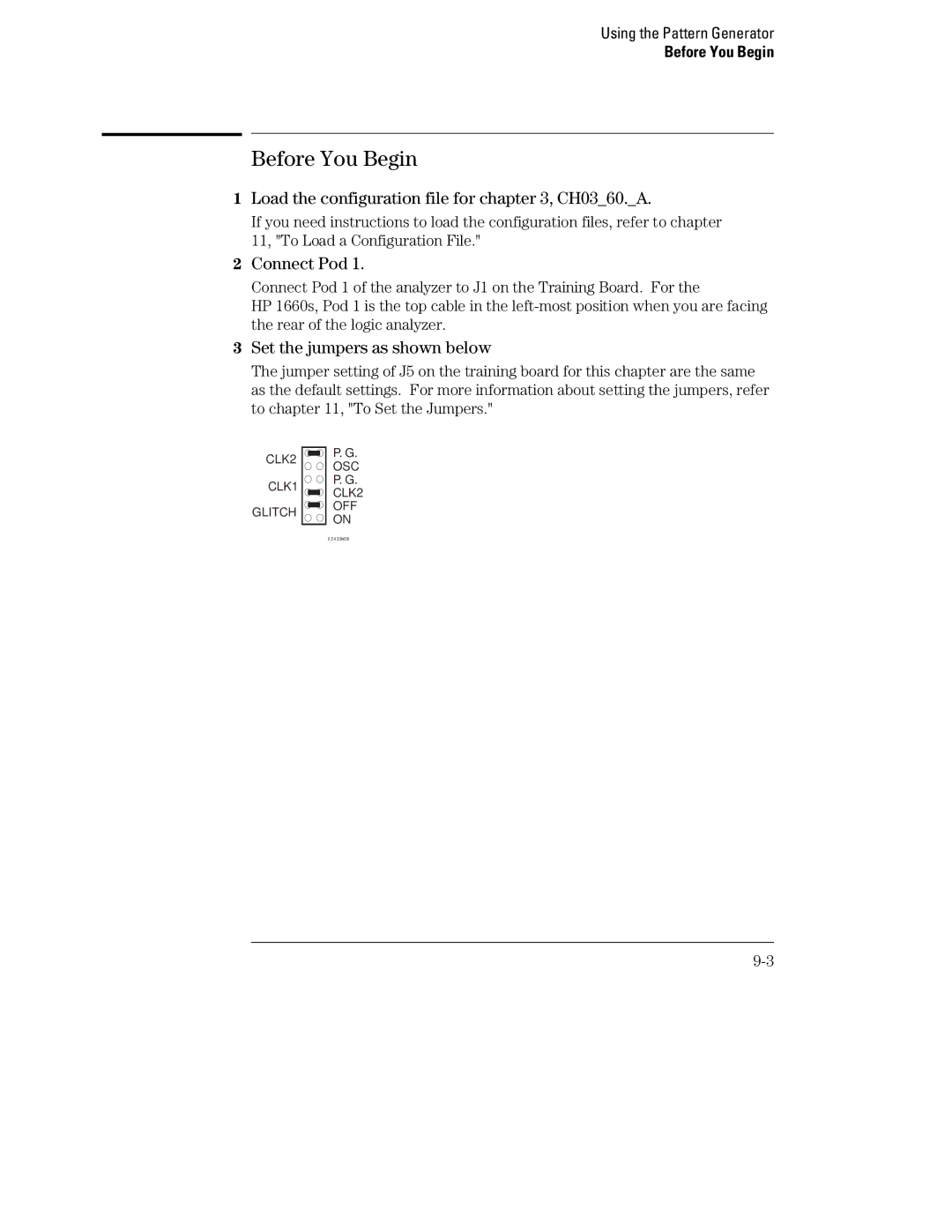 HP 1660, 70 manual Before You Begin, Load the configuration file for , CH0360.A 