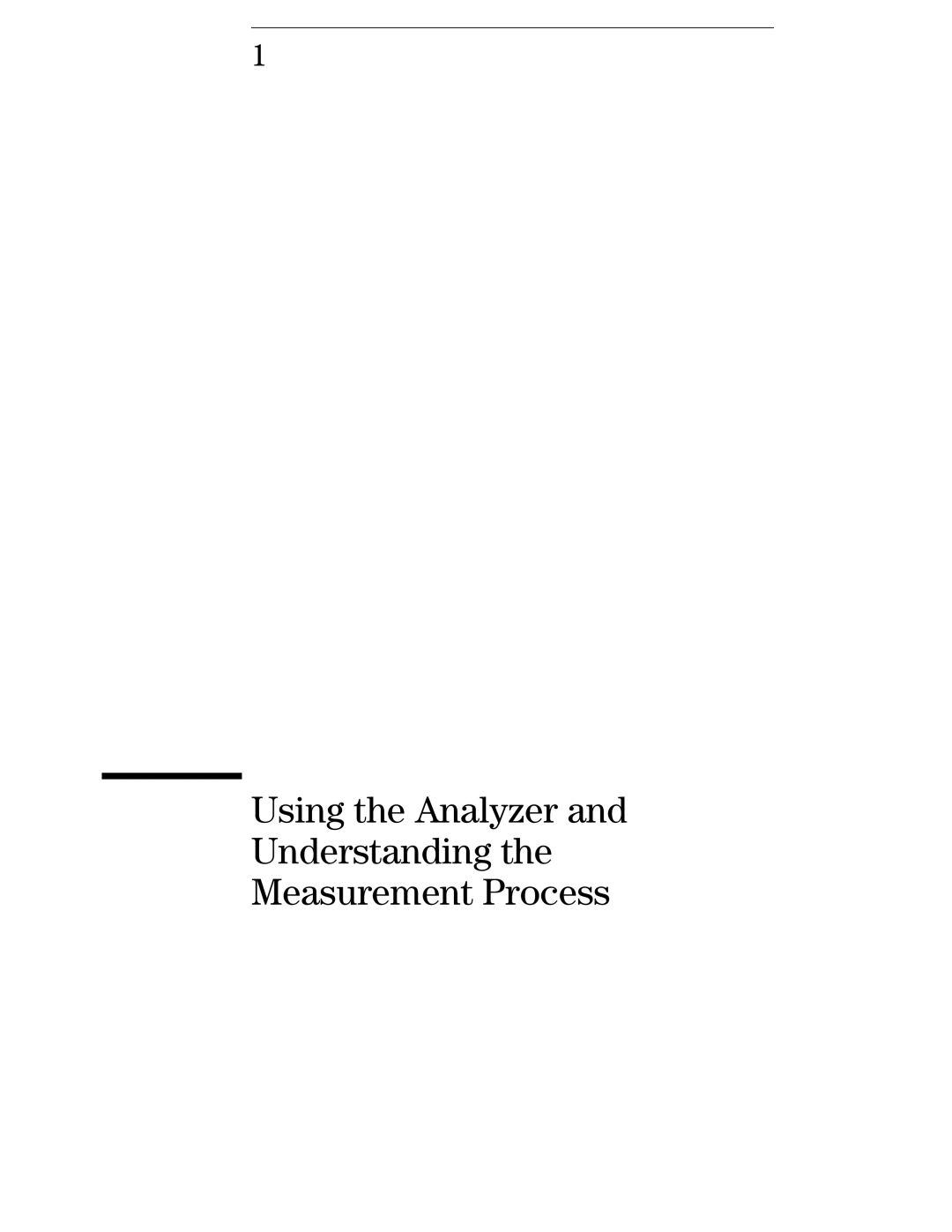 HP 1660, 70 manual Using the Analyzer Understanding Measurement Process 