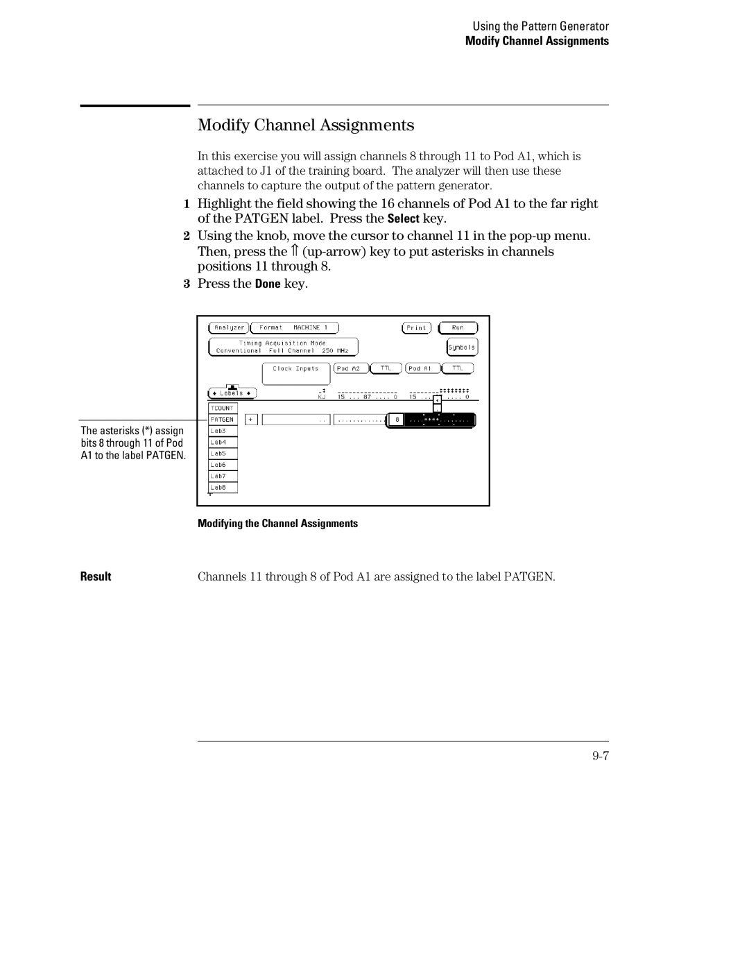 HP 1660, 70 manual Modifying the Channel Assignments 