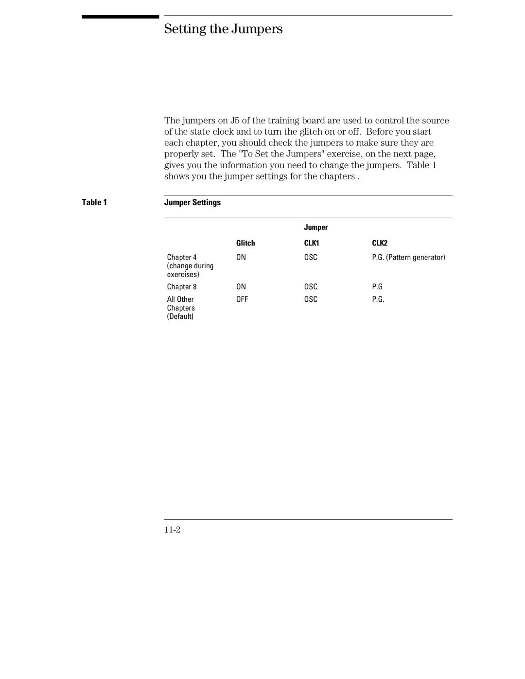 HP 70, 1660 manual Setting the Jumpers 