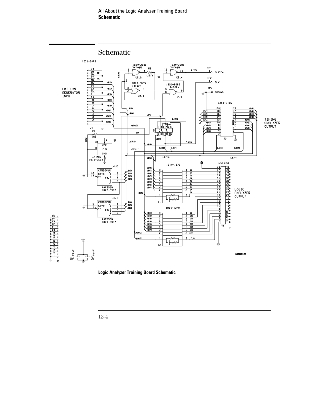 HP 70, 1660 manual Schematic 