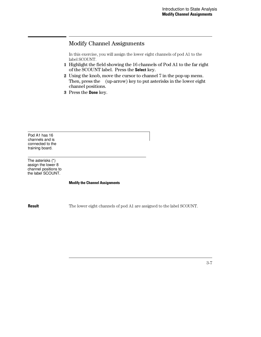 HP 1660, 70 manual Modify the Channel Assignments 