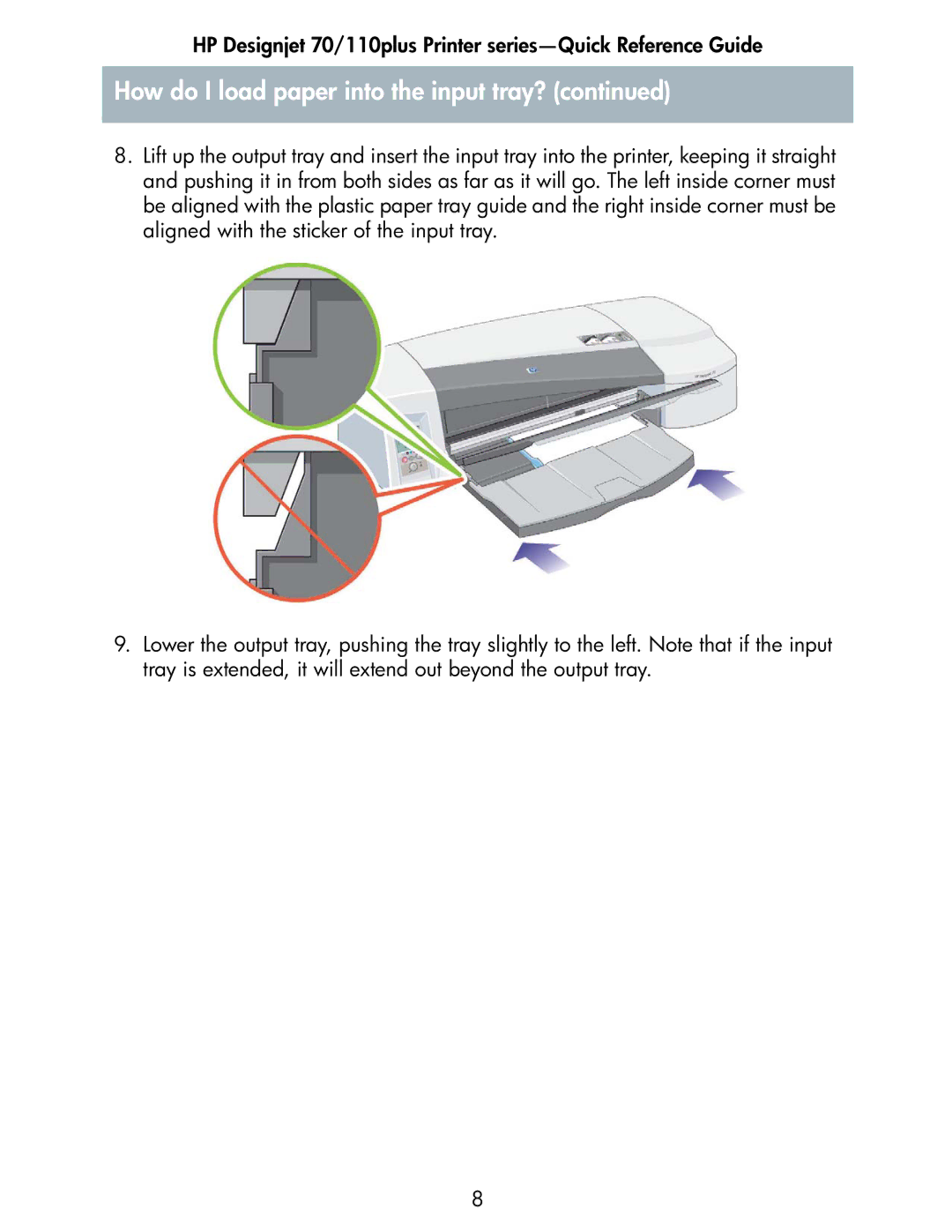 HP 70 manual How do I load paper into the input tray? 