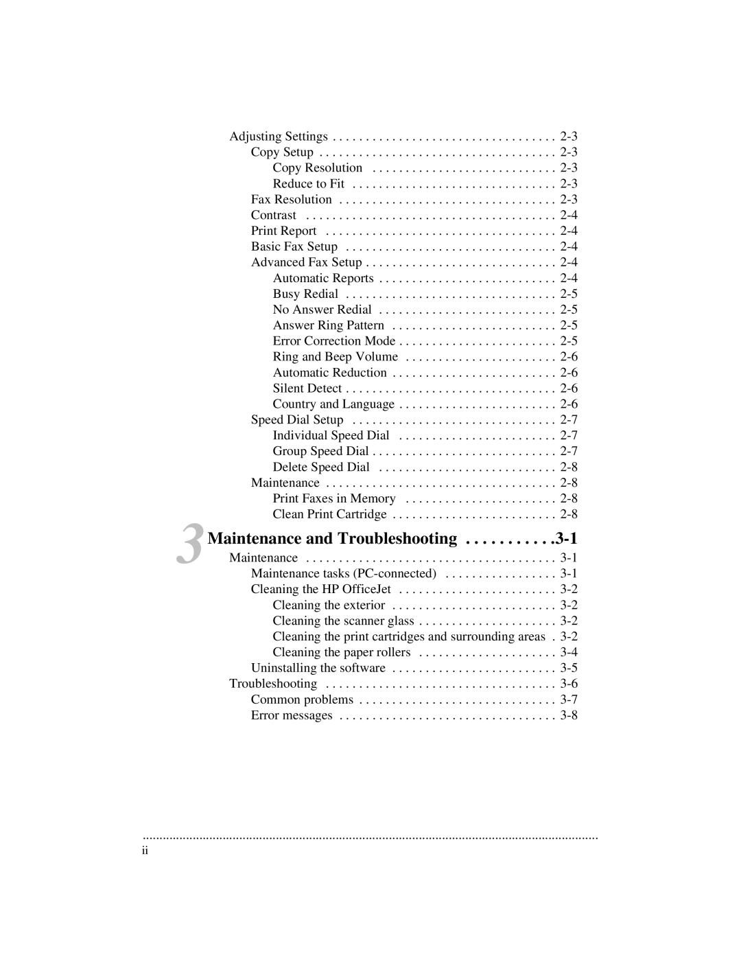 HP 700 manual 3Maintenance and Troubleshooting 