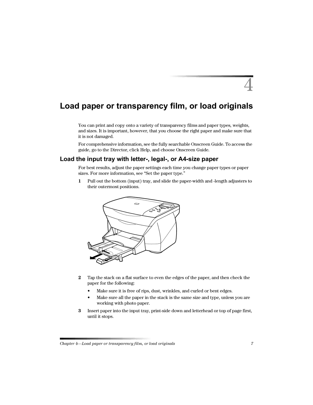 HP 700 manual Rdgsdshuruwudqvsduhqf\Ilopruordgruljlqdov 