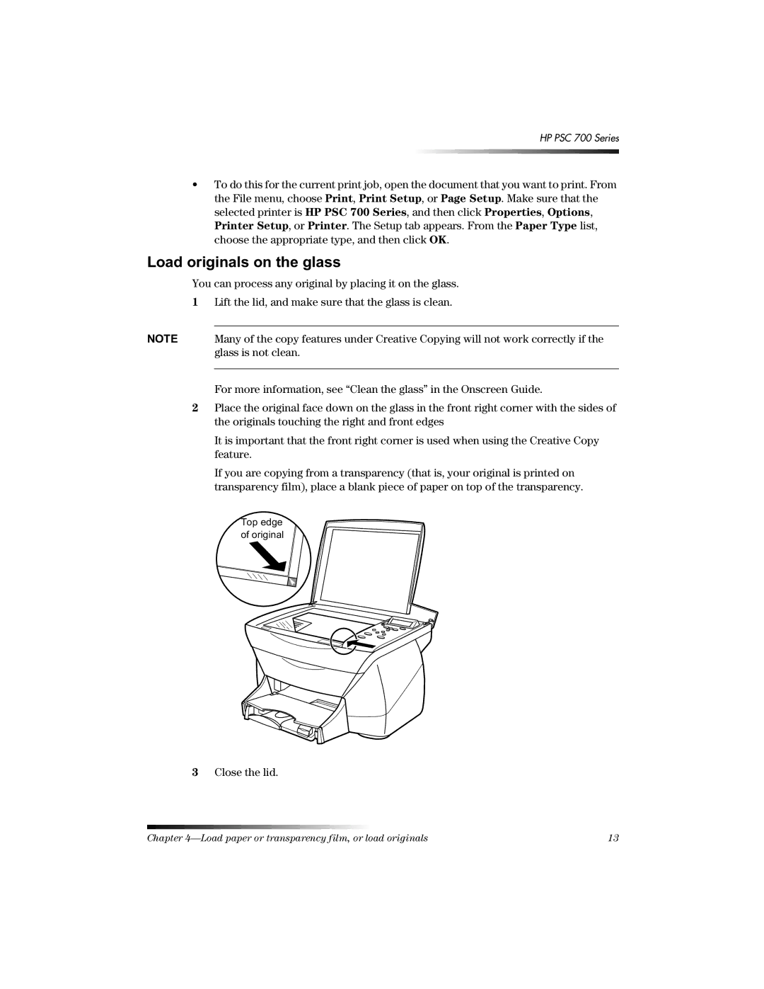 HP 700 manual Rdgruljlqdovrqwkhjodvv 