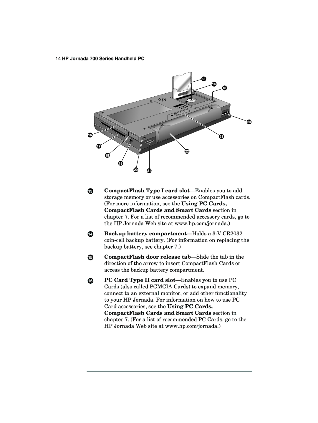 HP manual HP Jornada 700 Series Handheld PC 