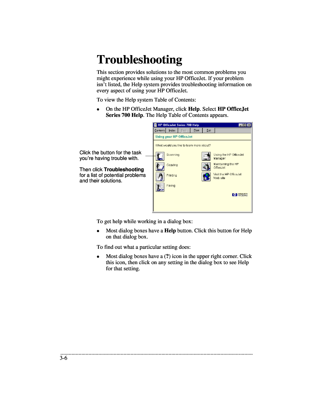 HP 700 manual Troubleshooting 