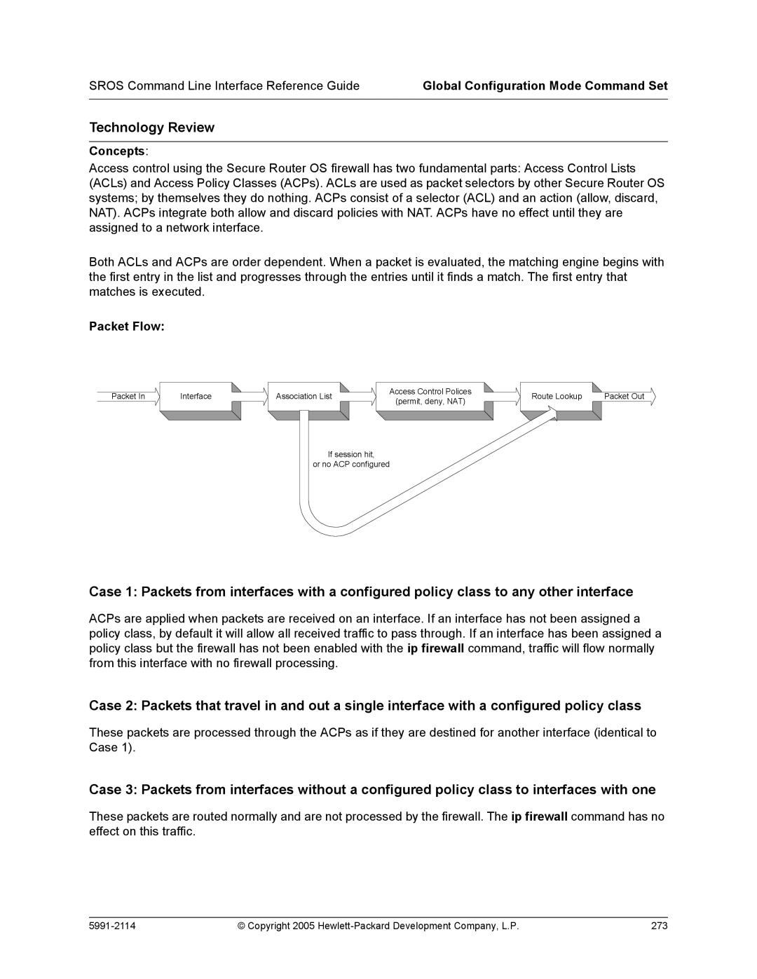 HP 7000 dl Router manual Concepts, Packet Flow 