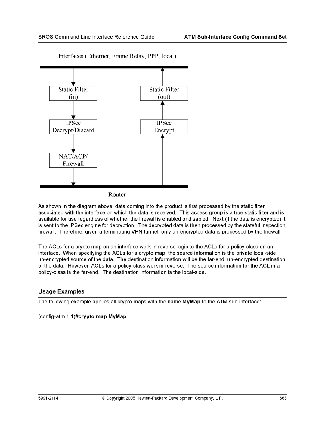 HP 7000 dl Router manual Copyright 2005 Hewlett-Packard Development Company, L.P 663 