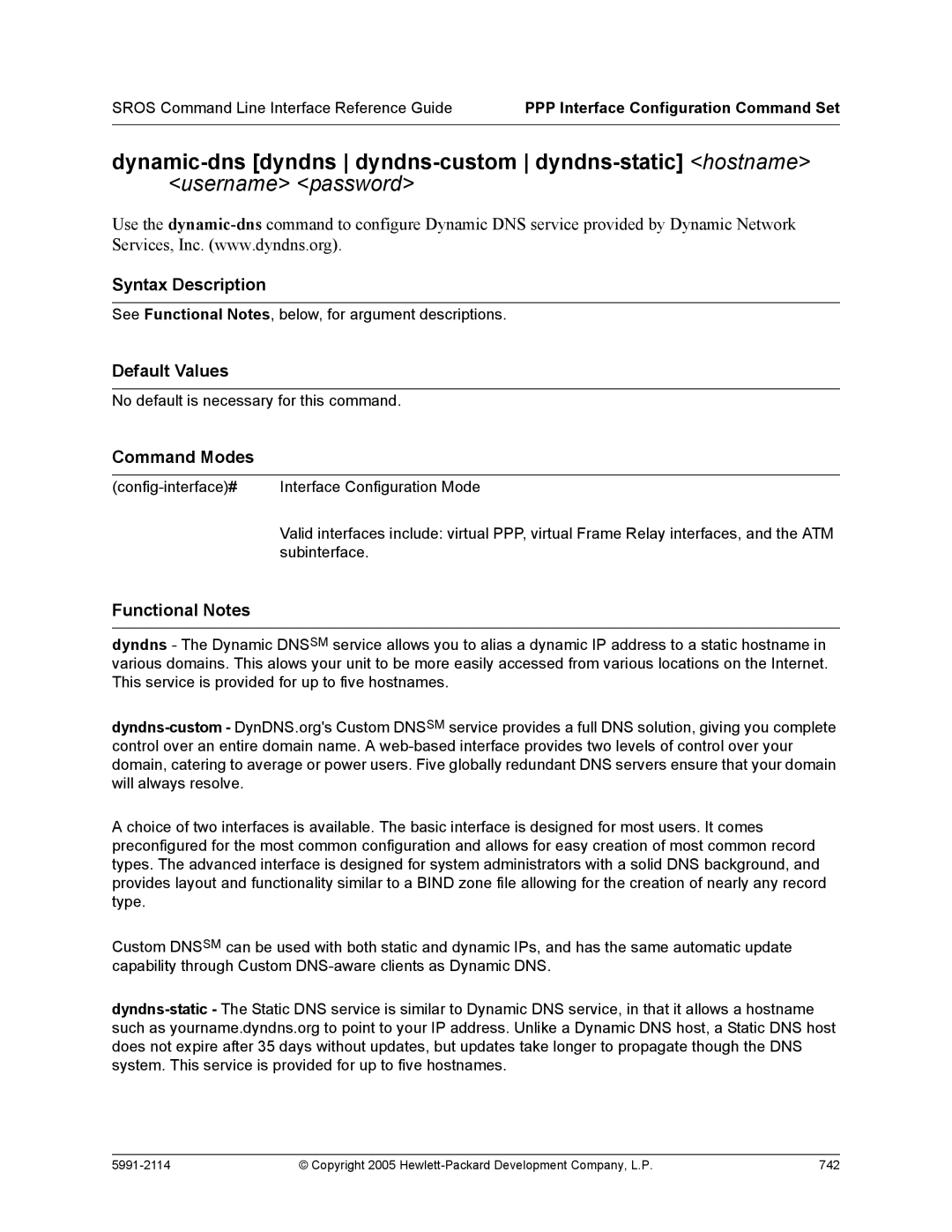 HP 7000 dl Router manual Copyright 2005 Hewlett-Packard Development Company, L.P 742 