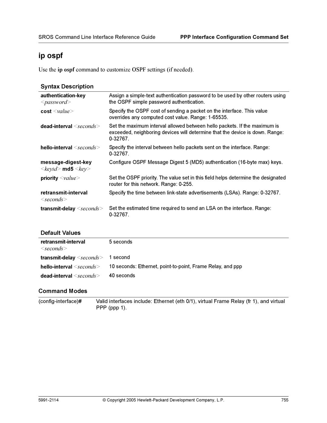 HP 7000 dl Router manual Copyright 2005 Hewlett-Packard Development Company, L.P 755 