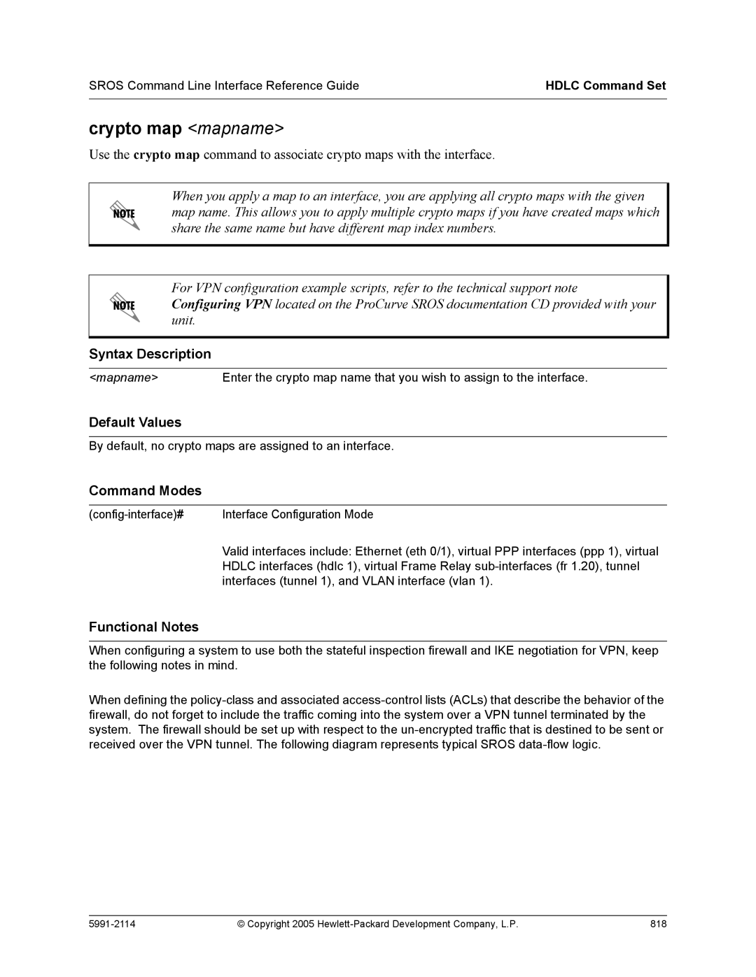 HP 7000 dl Router manual Copyright 2005 Hewlett-Packard Development Company, L.P 818 