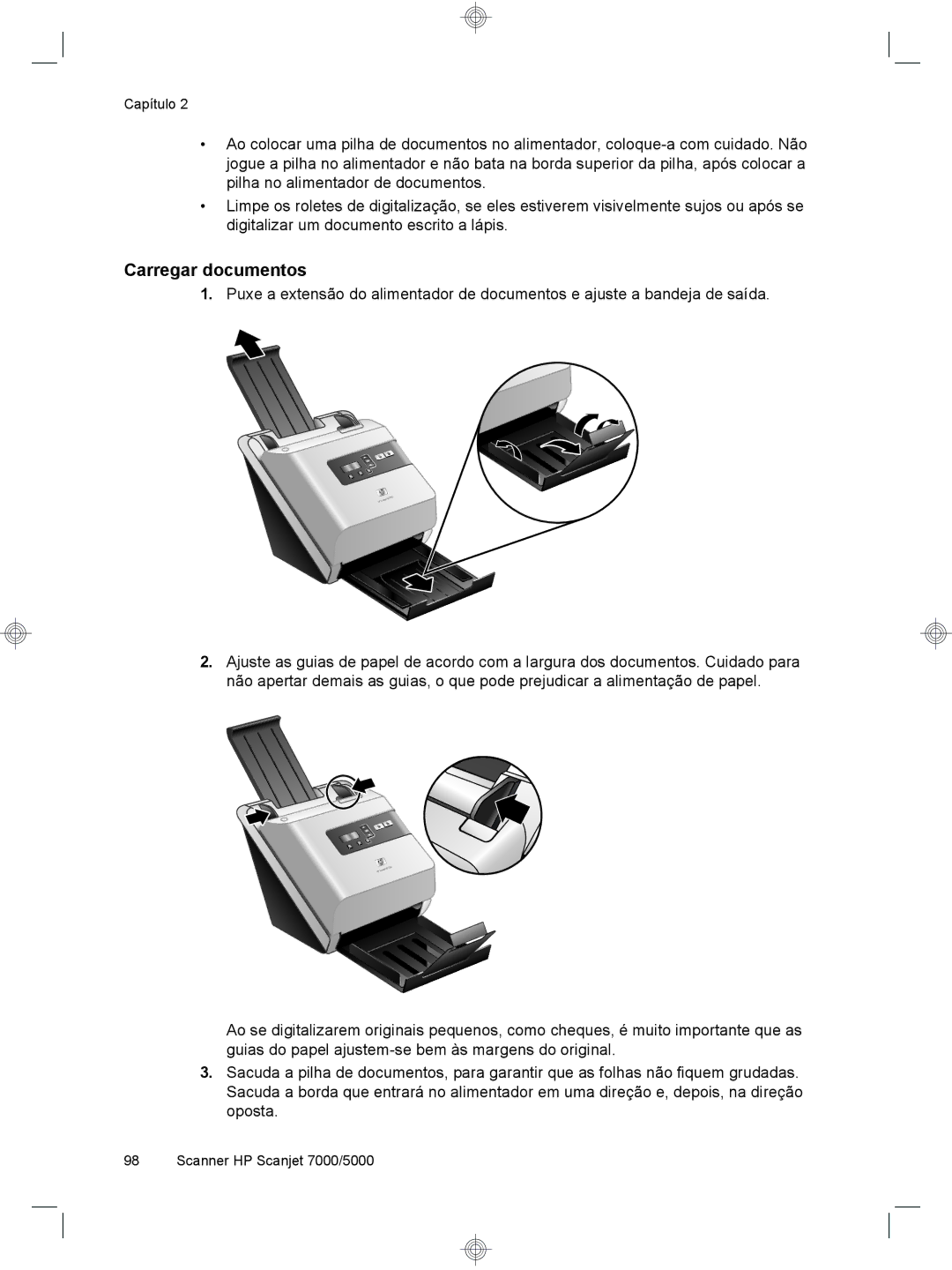 HP 7000 Sheet-feed manual Carregar documentos 